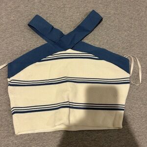 Aritzia babaton cross neck top size large